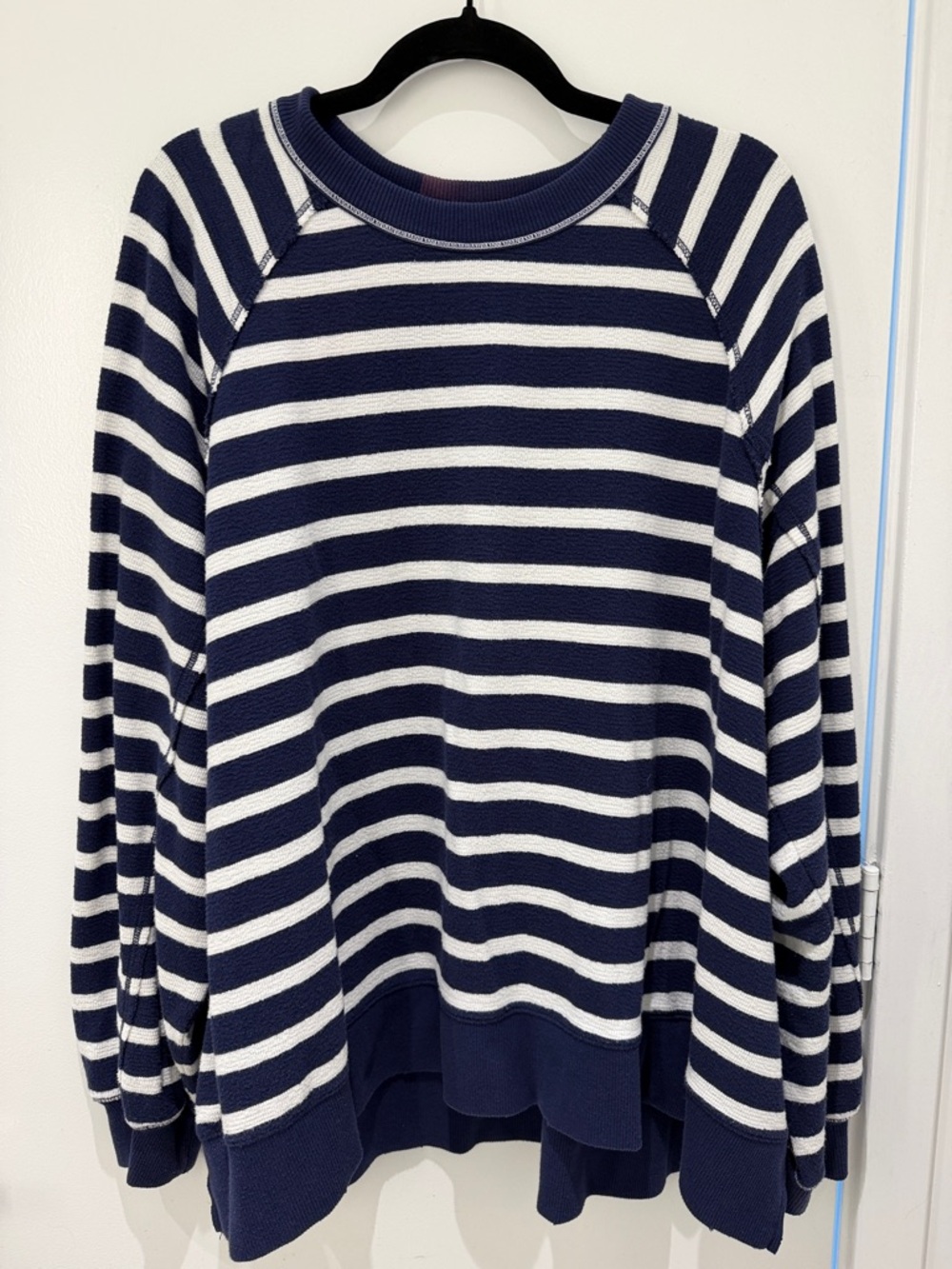 Aerie Striped Navy and White Sweater
